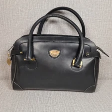 Gucci Black Leather Handbag Satchel  000 106 1325  RARE