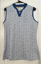 Callaway Womens Golf Sleeveless Polo Top M UP...
