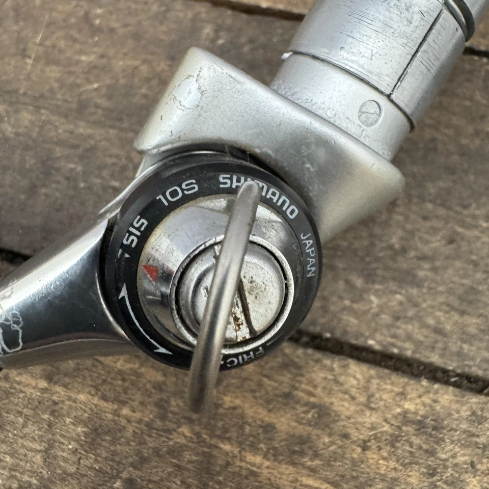 Par de palancas de cambio de extremo de barra de 10 velocidades Shimano Dura-Ace bicicleta TT de carretera Japón índice SIS 10s Foto 4 de 4