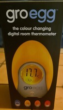 Image of Gro Egg Thermometer Baby Digital Colour Changing Light Room Temperature BNIB !