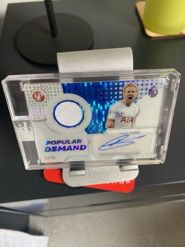 Harry Kane Topps Pristine Premier League 2026 Popular Demand Autograph Relic /75