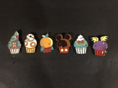 WDW 2025 Wave B Complete 6 Piece Cupcake Hidden Mystery Set.