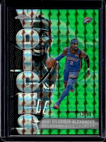 2025 Topps Chrome Shai Gilgeous-Alexander Base (RAW)