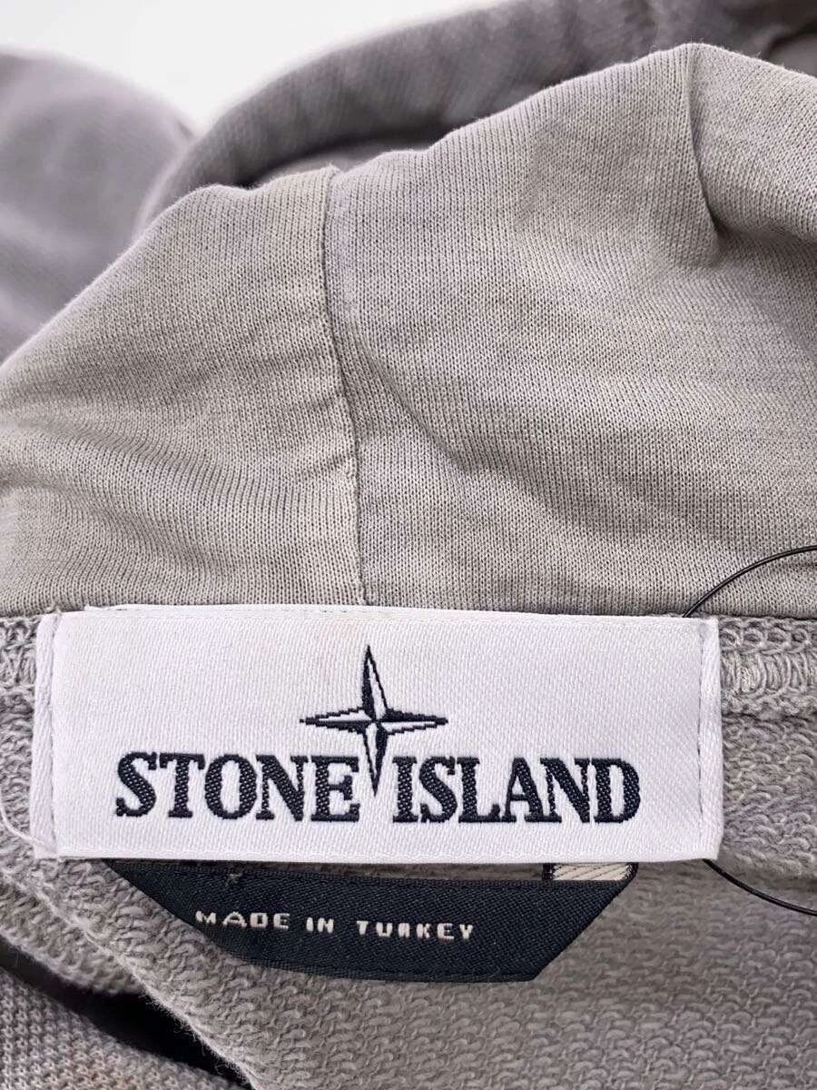 Felpa con cappuccio Stone Island L grigia tinta unita usata