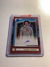 2024-25 Panini Donruss - Rated Rookie Signatures Trentyn Flowers #299 Choice Red