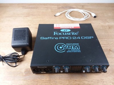 Focusrite Safire Pro 24 DSP  FireWire PS and cable