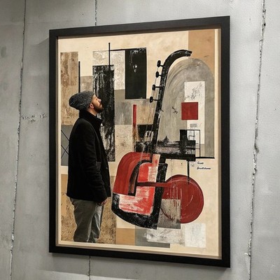 Abstraktes Wandposter Home Office 1 Kunstdruck Deko stilvolles Herzstück Premium E