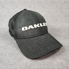 Oakley Hat New Era 9FORTY Snapback Adjustable Cap Gray w/ Black Mesh