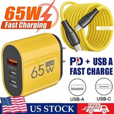 65W Fast Charging USB Type C Wall Charger For Samsung A15 A16 5G A17 A35 A56 A57
