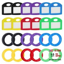 12 Pack Round Key Caps Covers and 12 Pack Key Cap Tags with Blank 24 Pack
