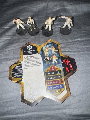 Heroscape B-11 Resistance Corps C3v/Sov Aquilla Squad Custom Miniatures