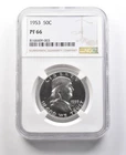 1953 Franklin Half Dollar PF66 NGC Great Contrast a8935