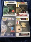 Four Funko Pops Lot Marvel Stranger Things NBA And Black Panther