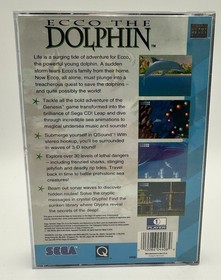 Ecco The Dolphin Sega CD 1993 CIB Complete Good Condition Untested