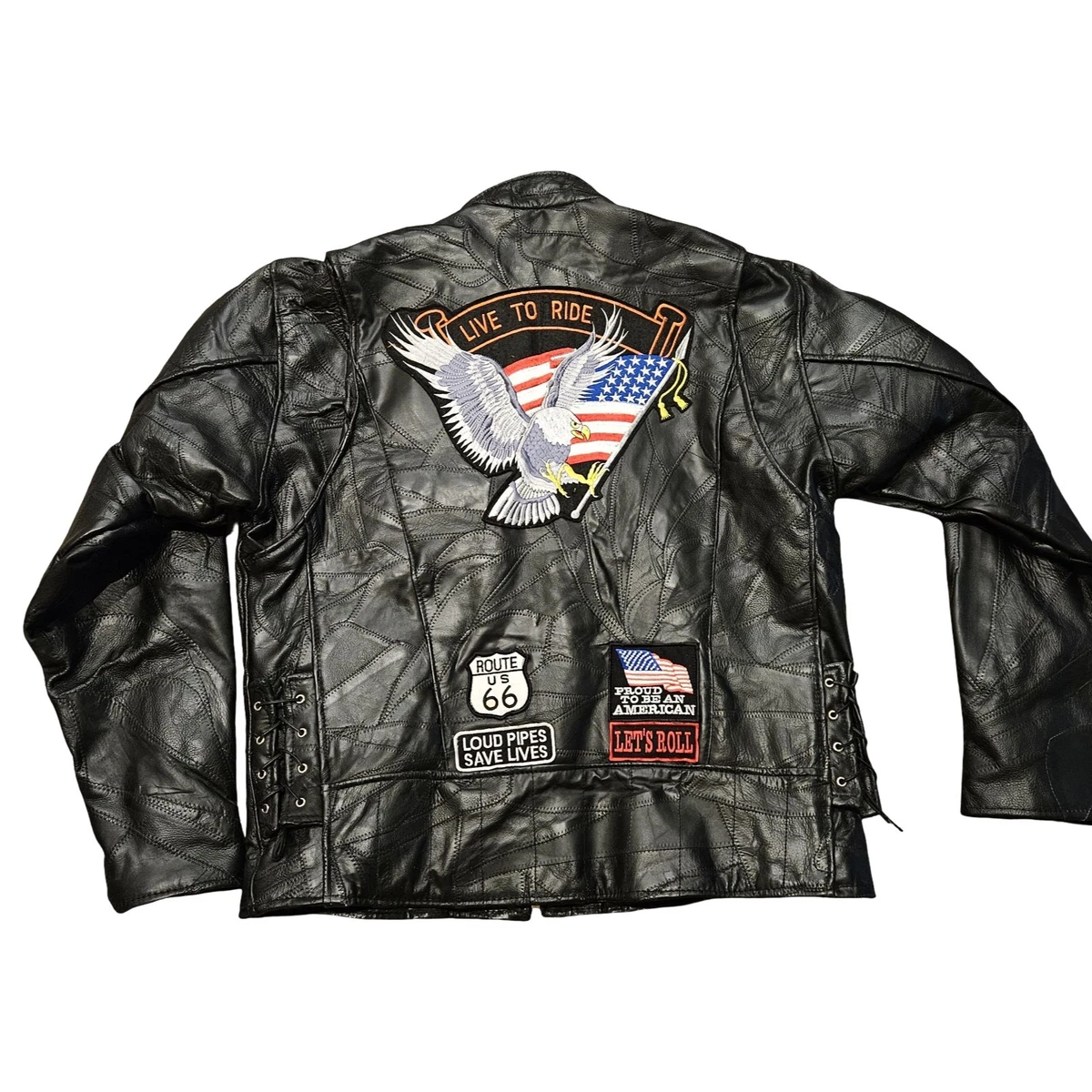 diamond leather jacket products for sale | eBay