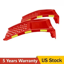 2 Pack 8000lbs SUV Car Ramps Auto Ramp Solid Steel Vehicle Truck Repairs Ramps