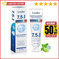 Hydroxyapatite Toothpaste for Stronger Teeth, Natural Remineralization Formula,