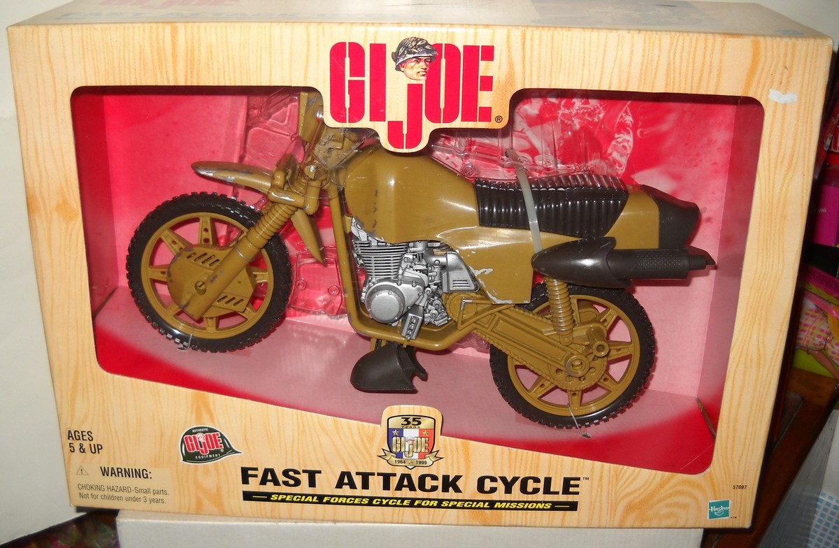 6899 NRFB Hasbro 35th Anniversary GI Joe Fast Attack Cycle