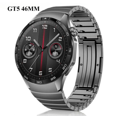 Luxury Bracelet For Huawei Watch GT5 46mm Stainless Steel Band Metal Strap