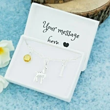 Doe Charm Bracelet, Personalised Gift, Deer Jewellery, New Mum Gifts, Fawn Charm
