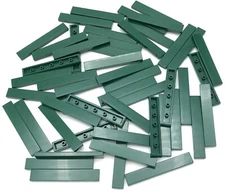 Lego 50 New Dark Green Tiles 1 x 6 Flat Smooth Pieces
