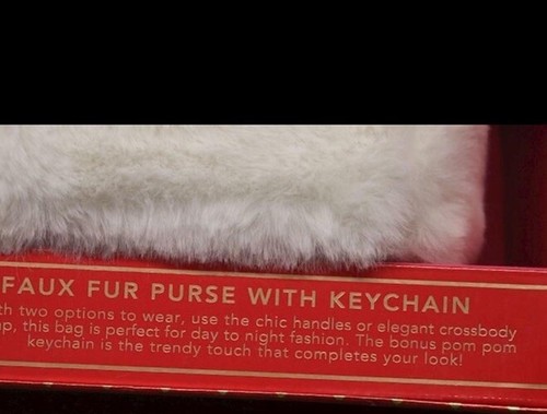 isaac mizrahi White Faux Fur Gold Chain New Pompoms - Picture 3 of 6