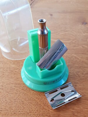 Gillette Pedestal Bathroom Tech Rare Brazilian Set 1950s