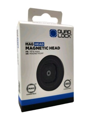 Quad Lock Magnetic Head QLH-MAG 360 Compatible, Black 
