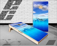 Under Water Cornhole Boards Bean Bag Toss Game