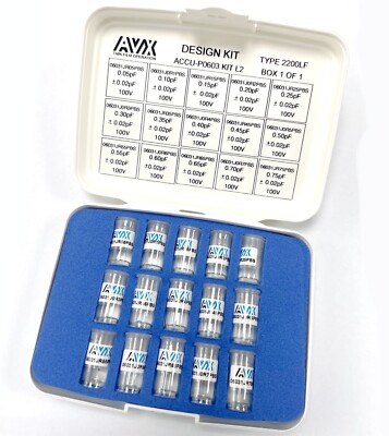 AVX RF Microwave Capacifors 0.05-0.75F ACCU-P0603KITL2 hin Film Capacitor New