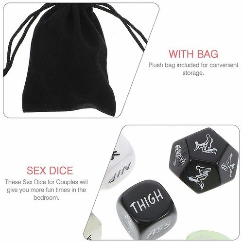6PCS Couples Adult Love Dice Sex Position Funny Game Couple Prop Toy Set Party - Picture 5 of 6