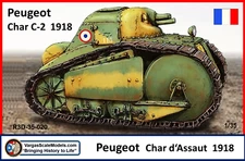 1/35 Peugeot Char-2 Assault Tank WW1   Tamiya, Meng, Resicast, Takom, CSM