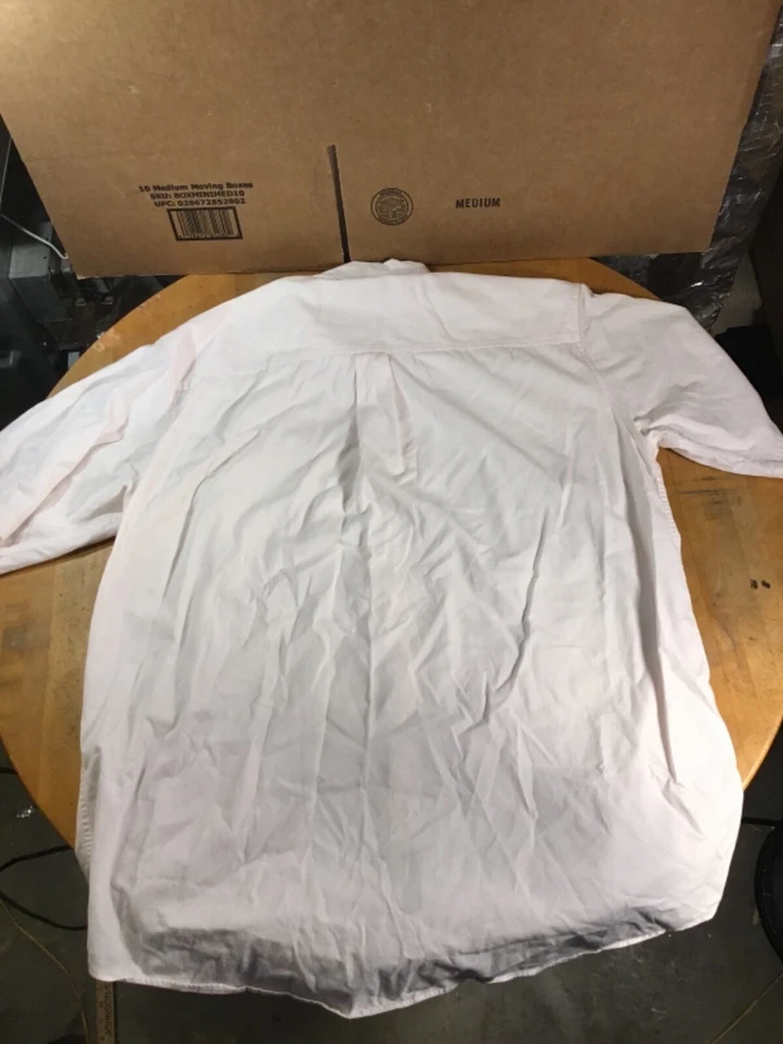 Camisa de Vestir John Ashford Rosa Claro XL Alta 100% Algodón Usada en Excelente Condición Foto 2 de 4