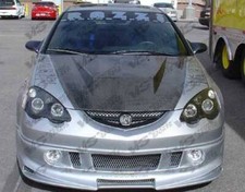 Carbon Fiber Hood Invader For 02-06 2dr Acura Rsx