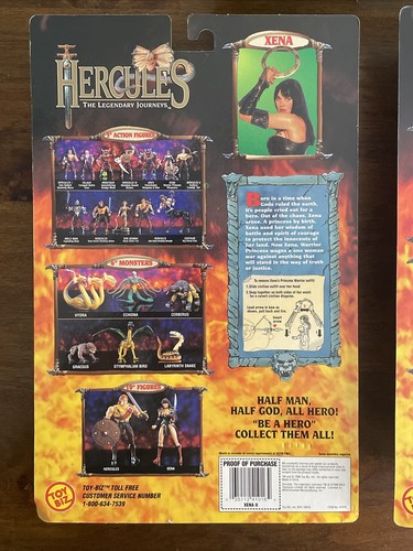 3 pezzi action figure Hercules Xena II 2 NUOVE MOC giocattolo Biz - Foto 7 di 8