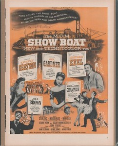 1951 SHOW BOAT Original Vintage Movie Promo Ad