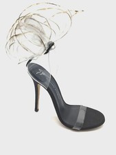 $1395 Zapatos Sandalia Giuseppe Zanotti Para Mujer Negros Transparentes Talla IT 35/US 5