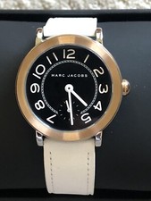BLACK FRIDAY SALE New Marc Jacobs Riley White Leather Mj1515 Watch