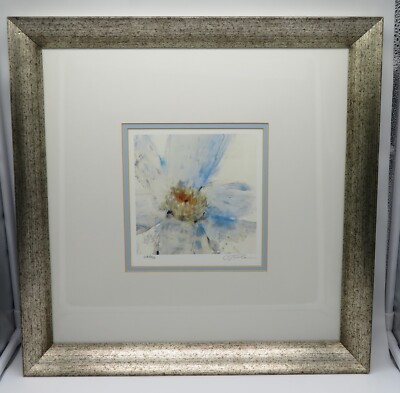 LTD Edition Original Art by Timothy O'toole #68/950 Floral Burst Blue & Orange