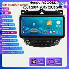 For Honda Accord 2003-2007 10.33" Android Stereo Car Radio GPS Head Unit CarPlay