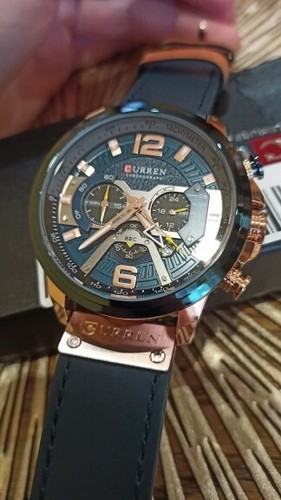 Orologio Sportivo/Casual da polso in pelle per uomo cronografo in quarzo  CURREN | eBay