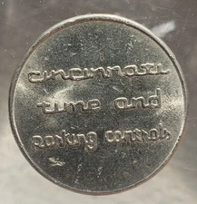 Cincinnati Time and Parking Control Coin Token New Jersey & Delaware