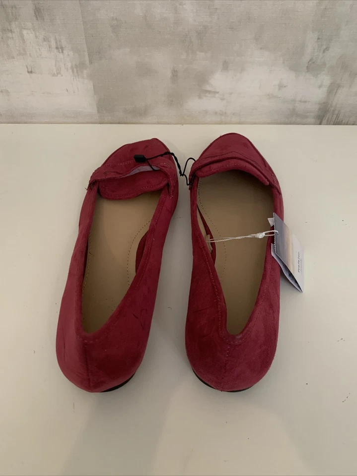 Chaussures Mocassin Rose Fushia Touché Suédine Trafaluc Zara P39 Neuf - Photo 3/4