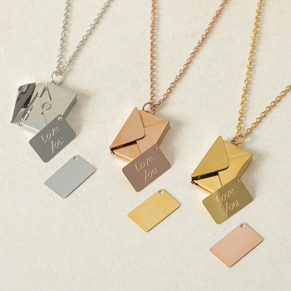 Letter locket necklace deals
