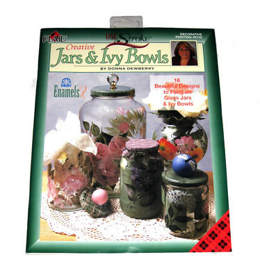Decorative Painting Creative Jars & Ivy Bowls Folk Art Designs Enamels #9745 NEW