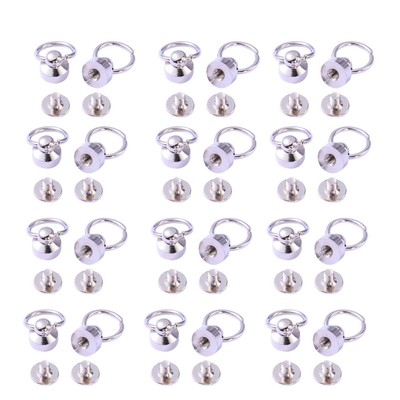  30 Pcs Spike Rivets Bronze Boot Hooks Belt Accessories Rotate Studs