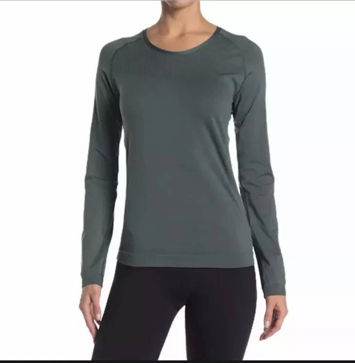 Z By Zella Meridian Seamless Long Sleeve Athletic Top Womens Size