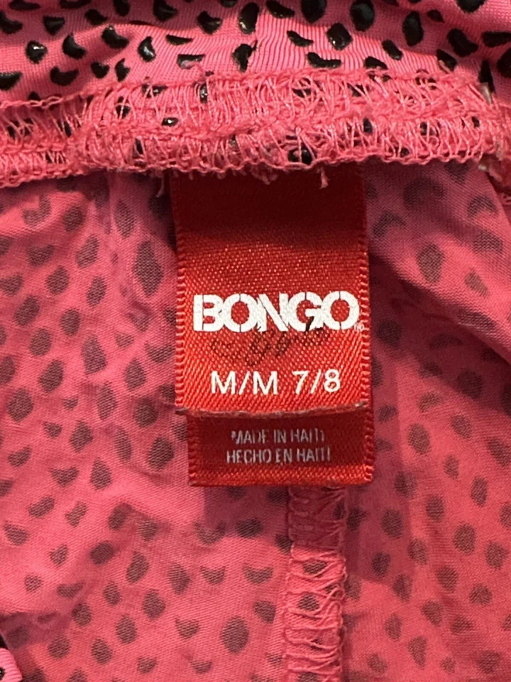 Pantalones elásticos Bongo rosa/negro 7/8 M para niñas Foto 2 de 3