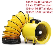 Utility Blower Fan Portable Axial Exhaust Fan Heavy Duty Industrial Ventilator