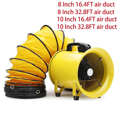 Utility Blower Fan Portable Axial Exhaust Fan Heavy Duty Industrial Ventilator